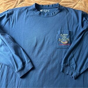 Big Dogs Get Er Done Tomorrow Navy Long Sleeve Shirt Mens Large